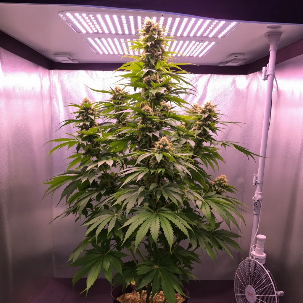Maui cannabis plant in flowering stage — 60-100 cm autoflower