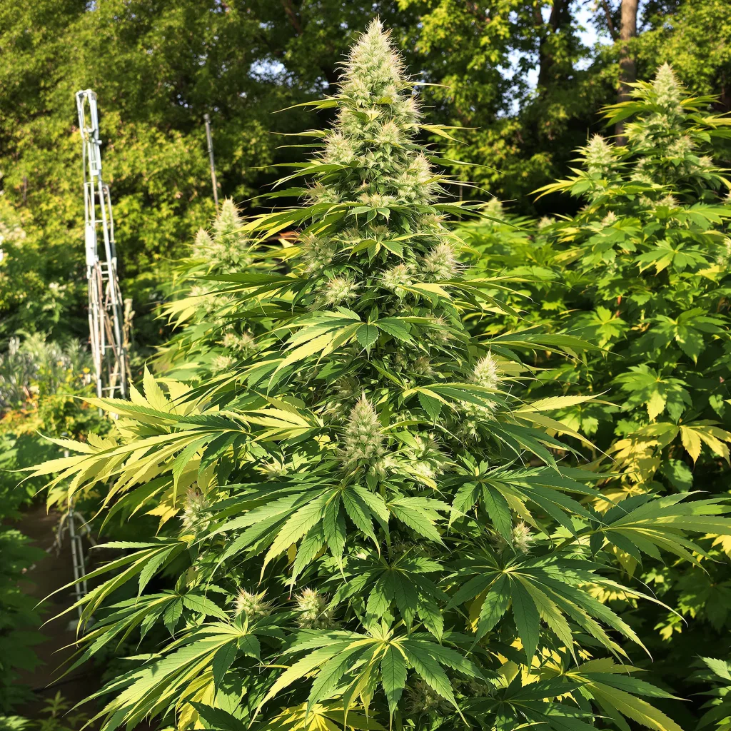 Maui Wowie 20% indica / 80% sativa flower with visible trichomes