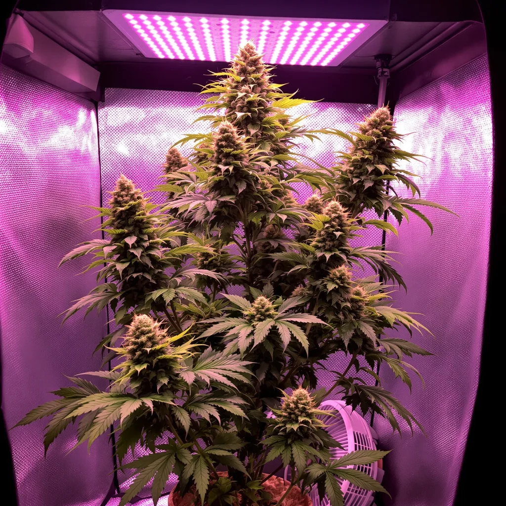 Mean Misty cannabis plant in flowering stage — 60-100 cm autoflower
