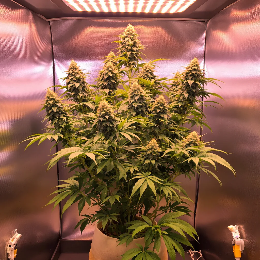 Mean Misty cannabis plant in flowering stage — 120-180 cm feminised
