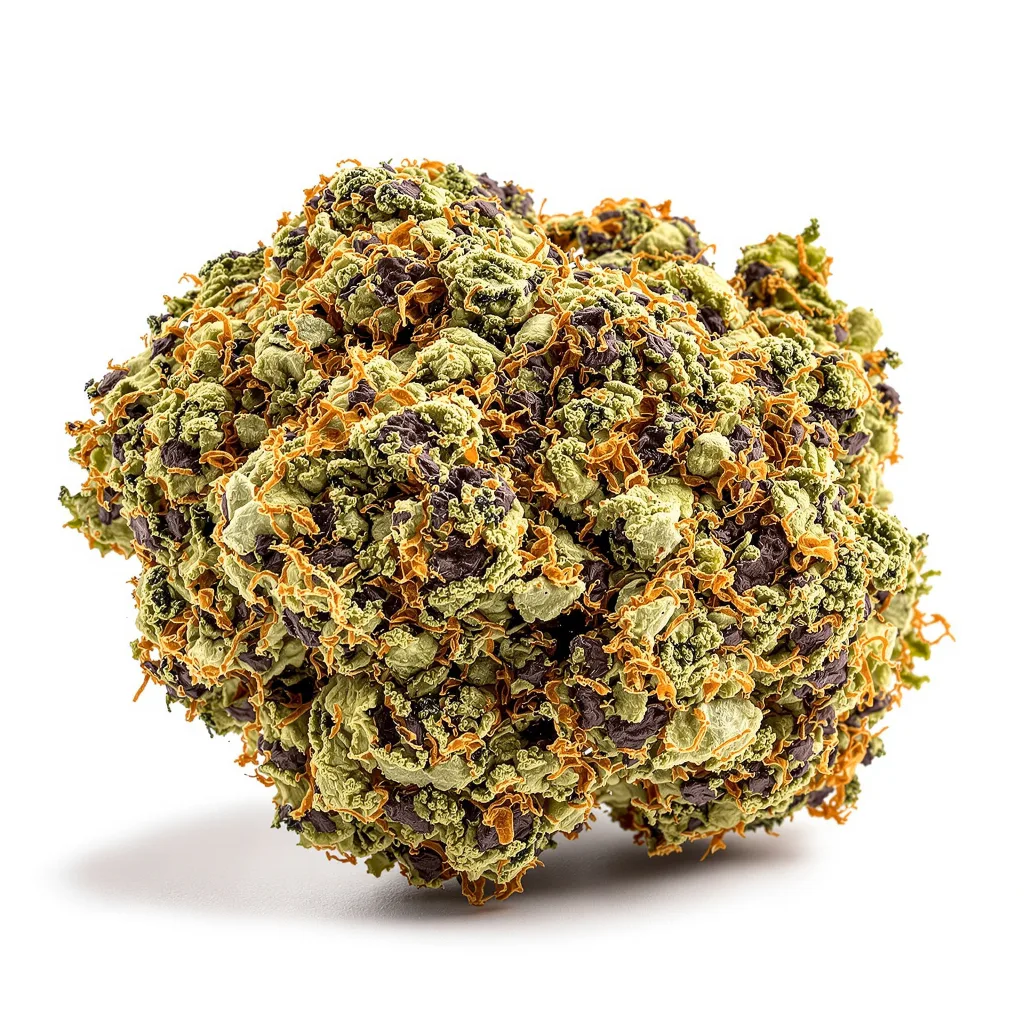 Medicine Man 80% indica / 20% sativa flower with visible trichomes