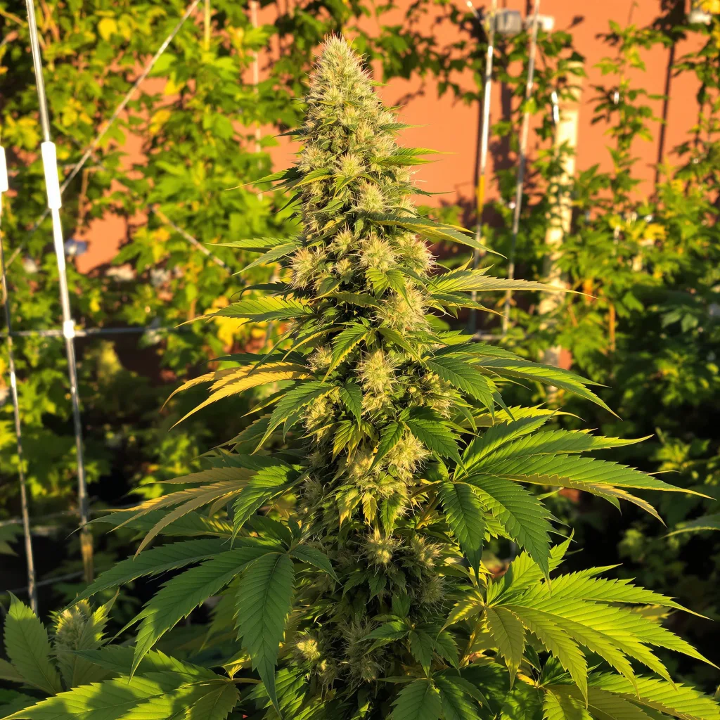 Merlot OG 35% indica / 65% sativa flower with visible trichomes