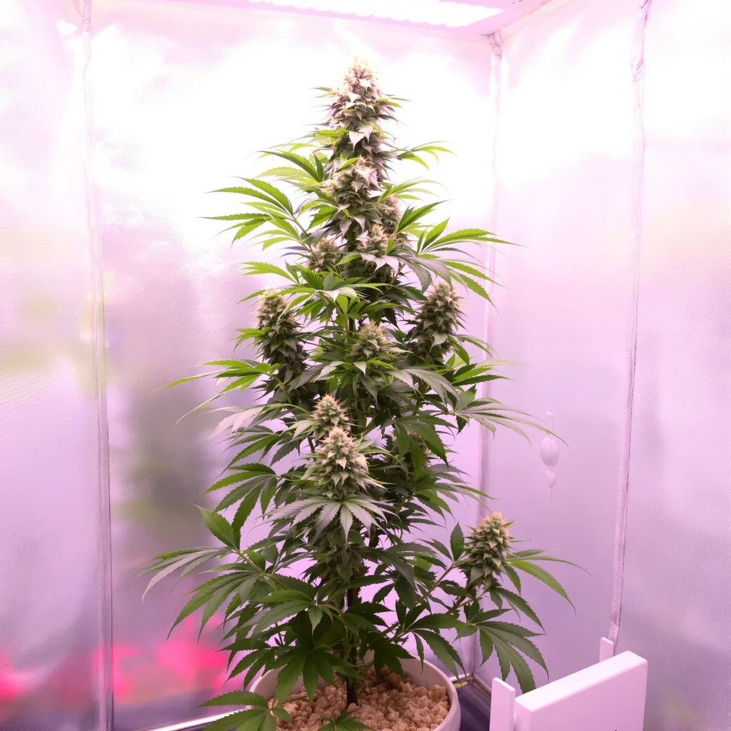 Mickey Kush cannabis plant in flowering stage — 60-100 cm autoflower