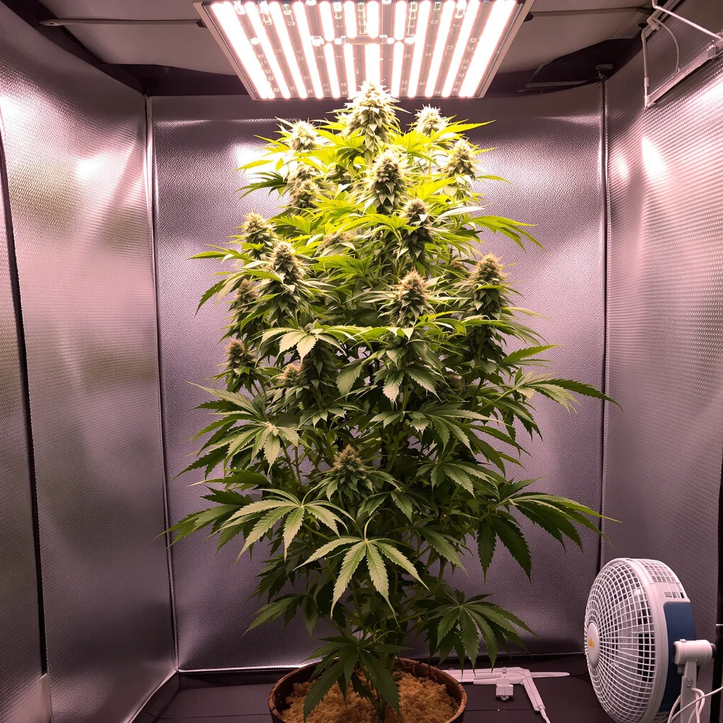 Mickey Kush cannabis plant in flowering stage — 150-200 cm feminised