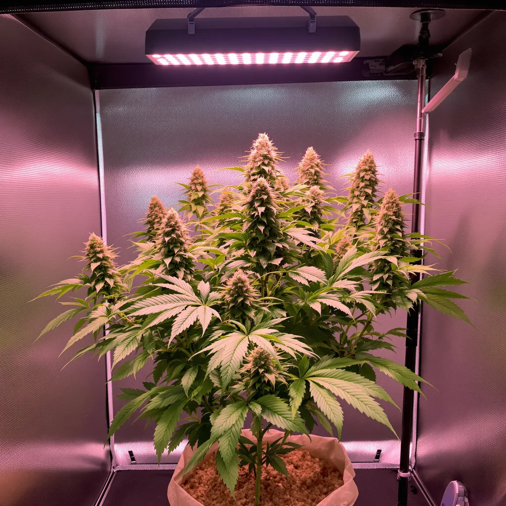 Milky Way cannabis plant in flowering stage — 80-120 cm feminised