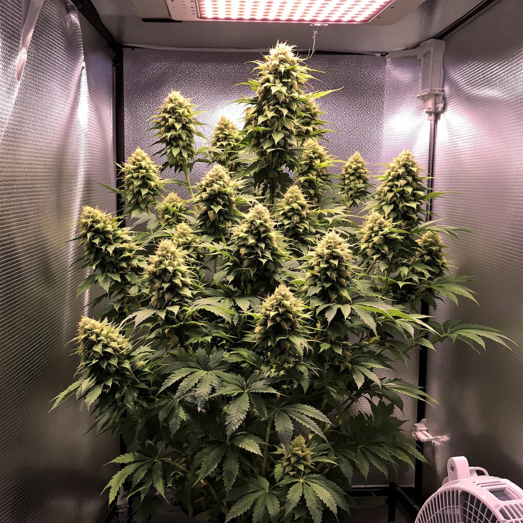 Mint Chocolate Chip cannabis plant in flowering stage — 60-100 cm autoflower