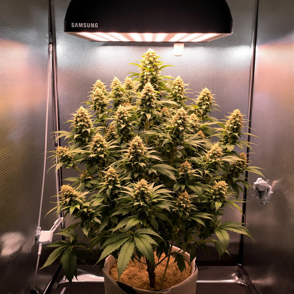 MK Ultra cannabis plant in flowering stage — 100-120 cm feminised
