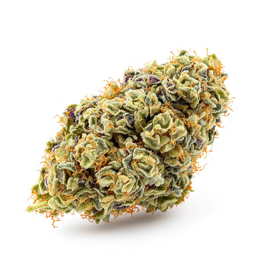 Mob Boss 40% indica / 60% sativa flower with visible trichomes