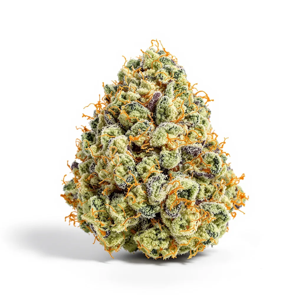 Mob Boss 40% indica / 60% sativa flower with visible trichomes