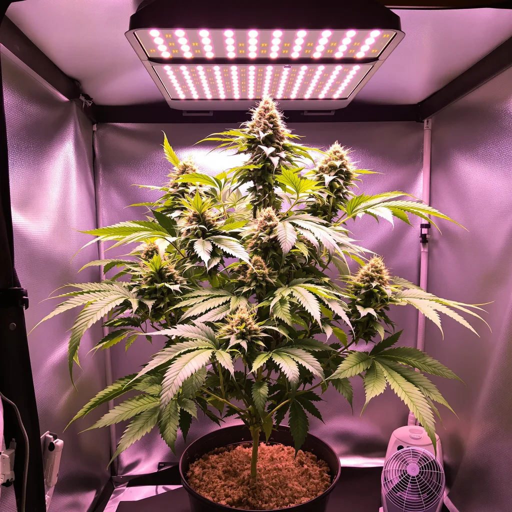 Molokai Frost cannabis plant in flowering stage — 90-130 cm feminised