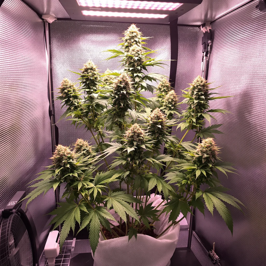 Mt. Rainier cannabis plant in flowering stage — 120-180 cm feminised