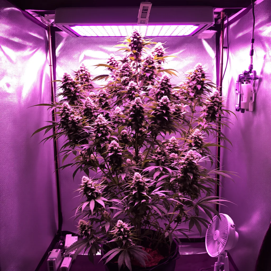 Nebula cannabis plant in flowering stage — 60-100 cm autoflower