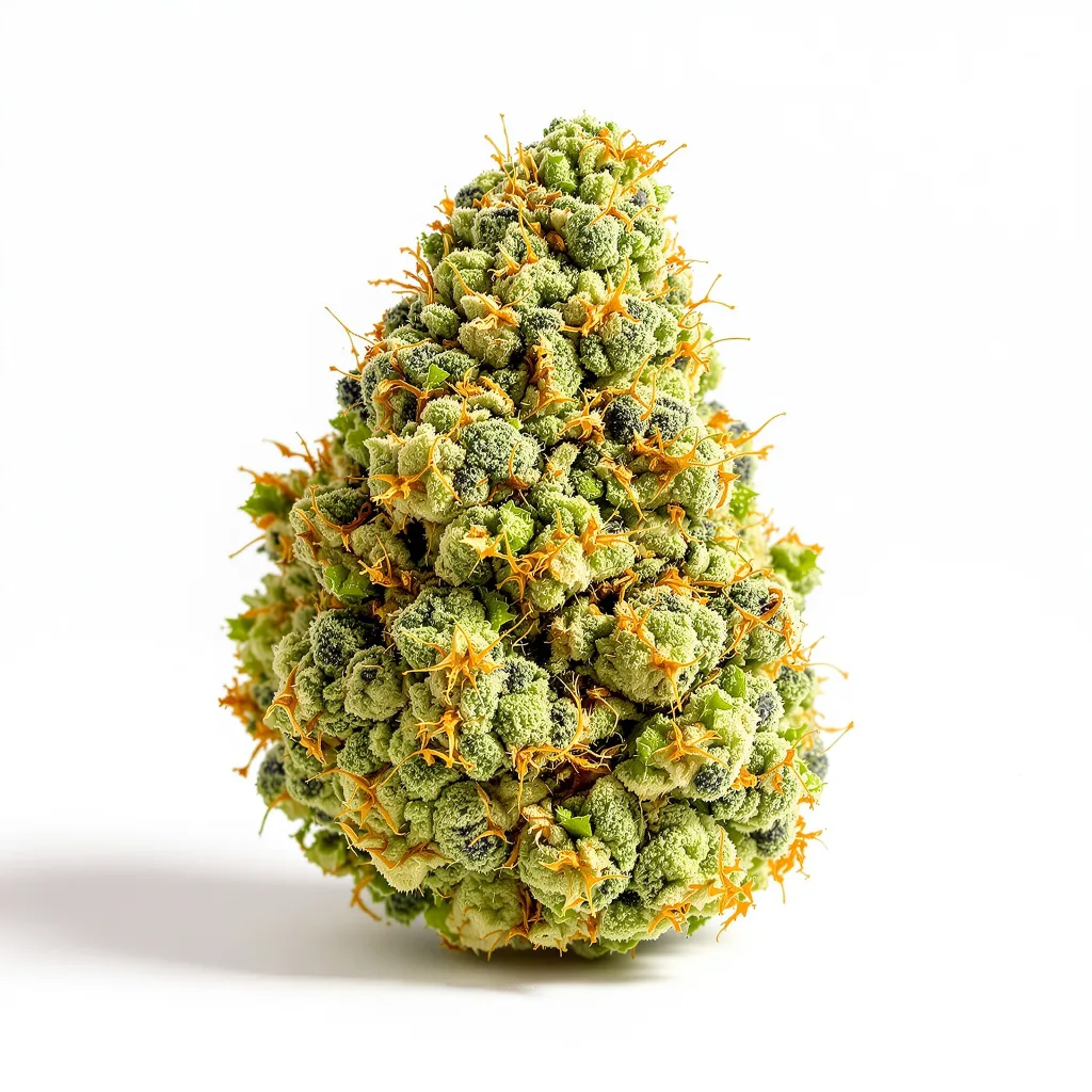 Neptune Kush 10% indica / 90% sativa flower with visible trichomes