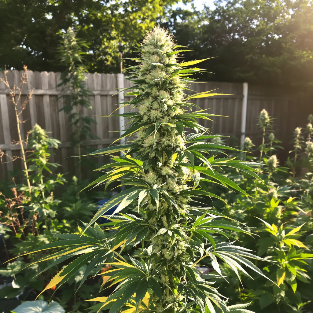 Neptune Kush 10% indica / 90% sativa flower with visible trichomes