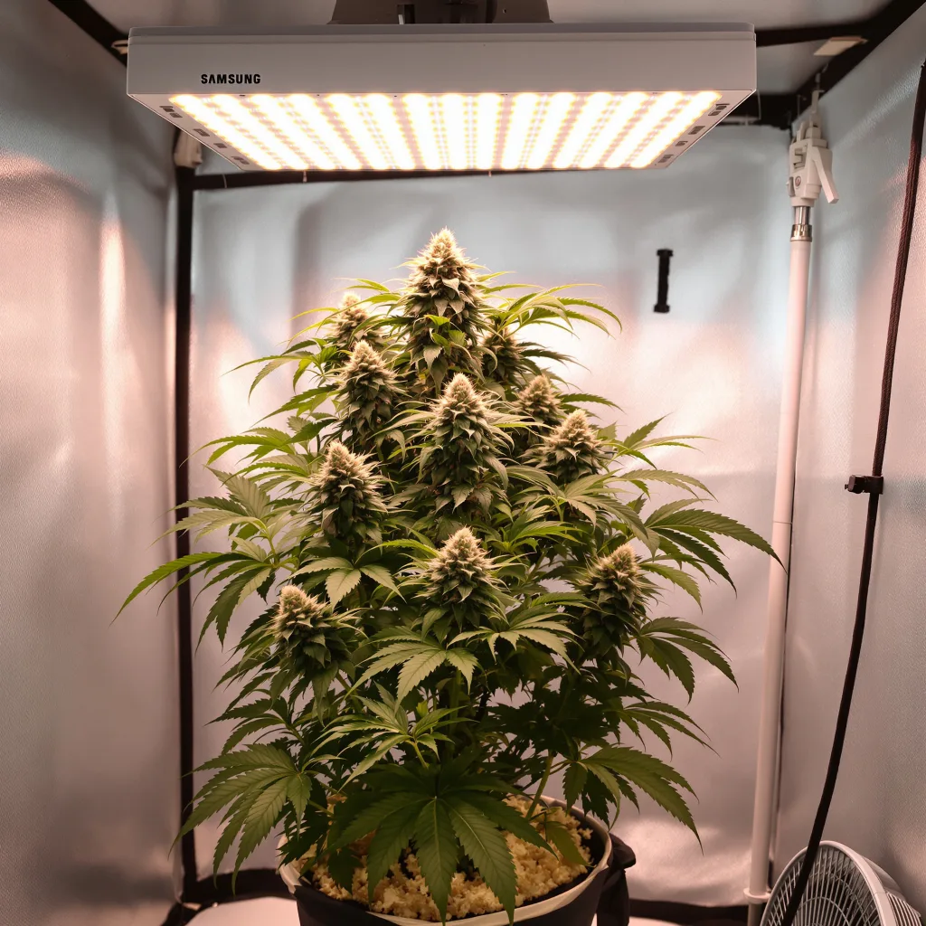 Neptune OG cannabis plant in flowering stage — 60-100 cm autoflower