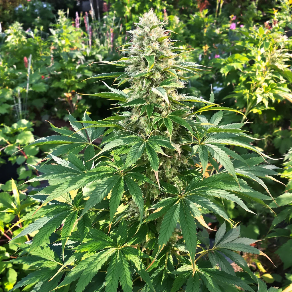 Nicole Kush 67% indica / 33% sativa flower with visible trichomes