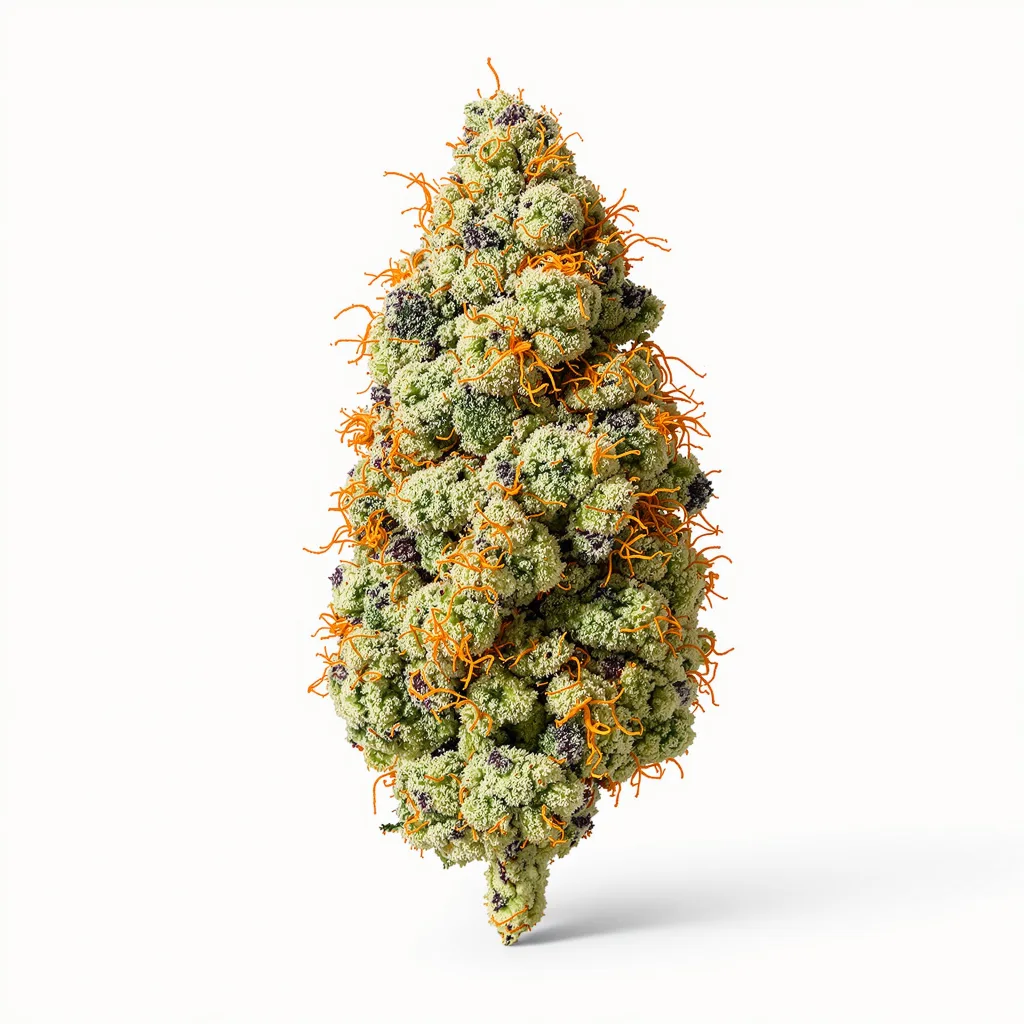 Northern Berry 40% indica / 60% sativa flower with visible trichomes