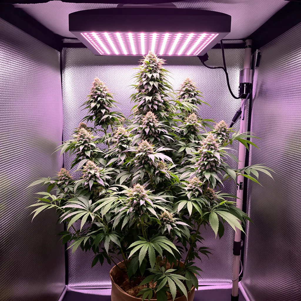 Northern Cream cannabis plant in flowering stage — 120-180 cm feminised