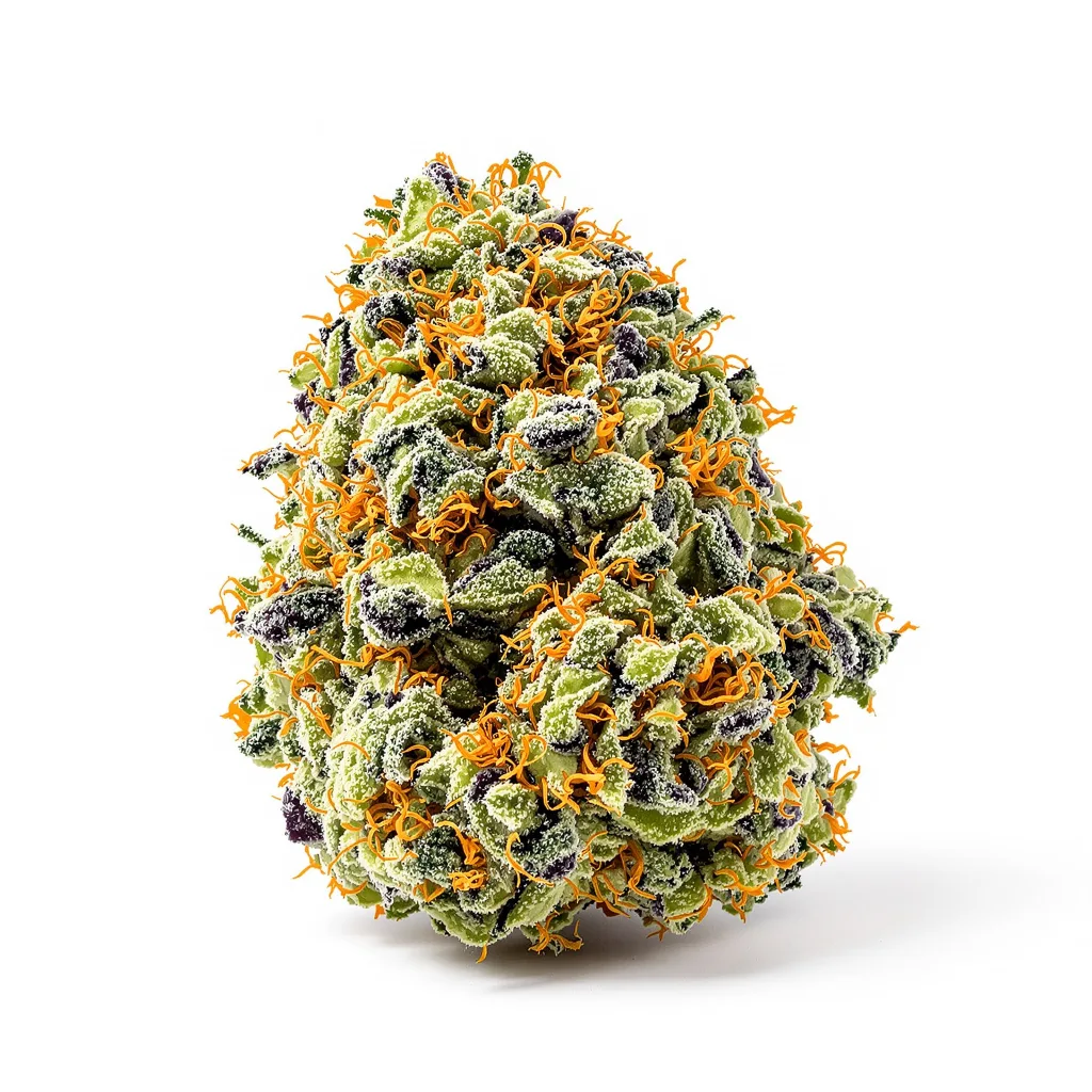 Northern Cream 64% indica / 36% sativa flower with visible trichomes