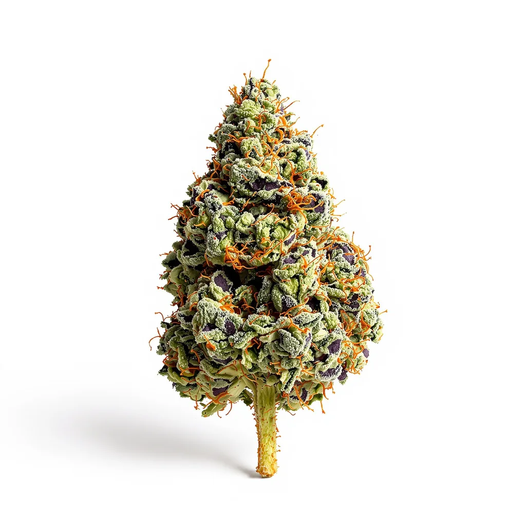 Northern Lights x Skunk 63% indica / 37% sativa flower with visible trichomes