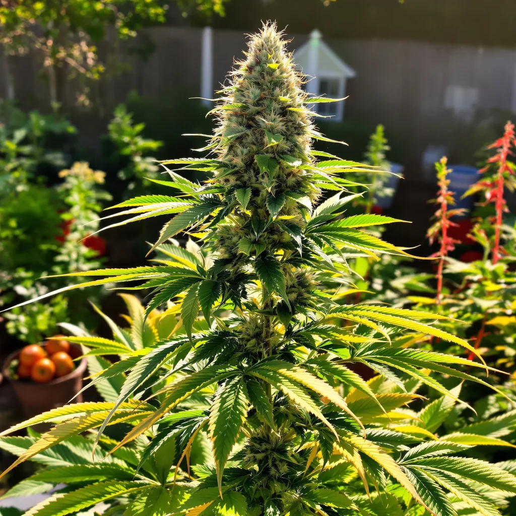 Nuclear Cookies 45% indica / 55% sativa flower with visible trichomes