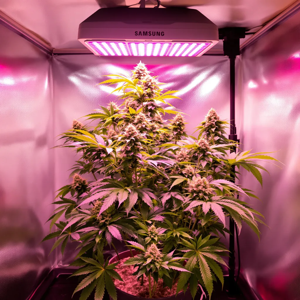Nuken cannabis plant in flowering stage — 60-100 cm autoflower