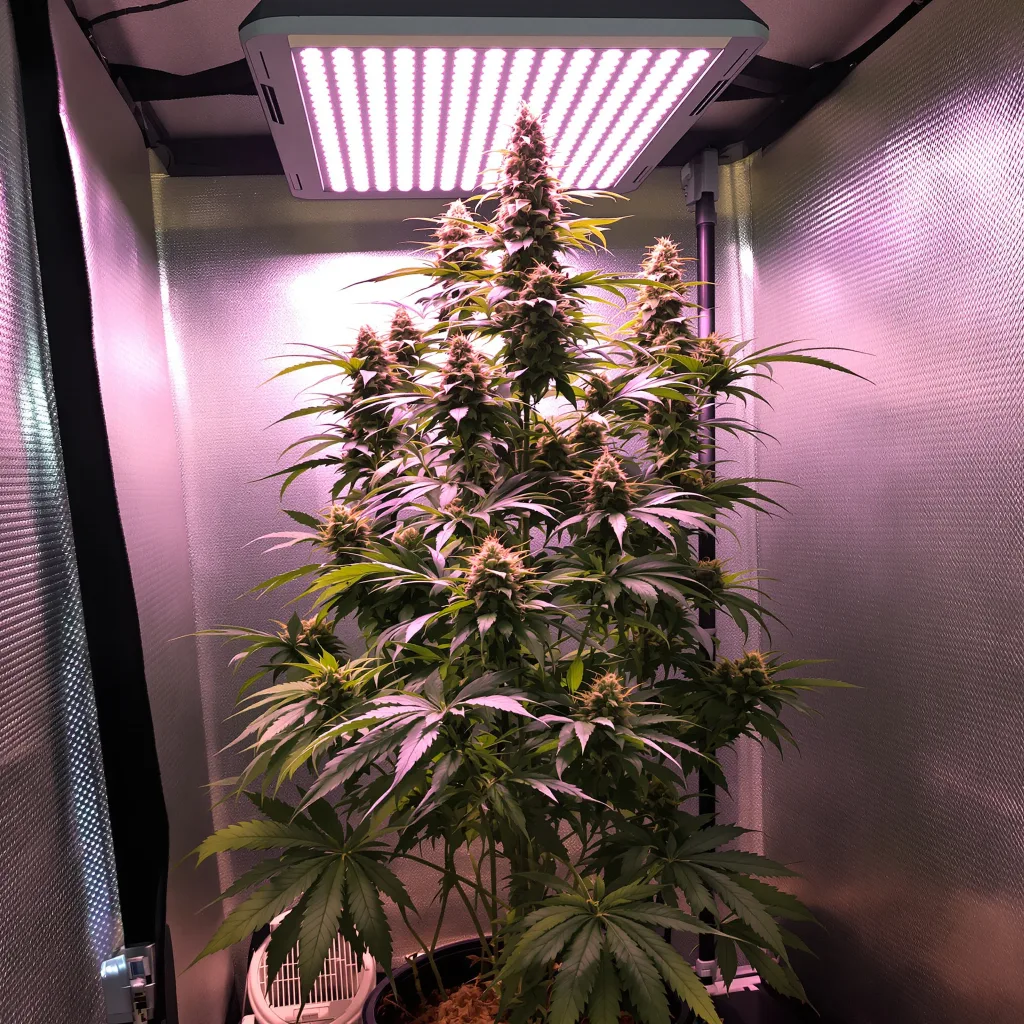 NY-47 cannabis plant in flowering stage — 150-200 cm feminised