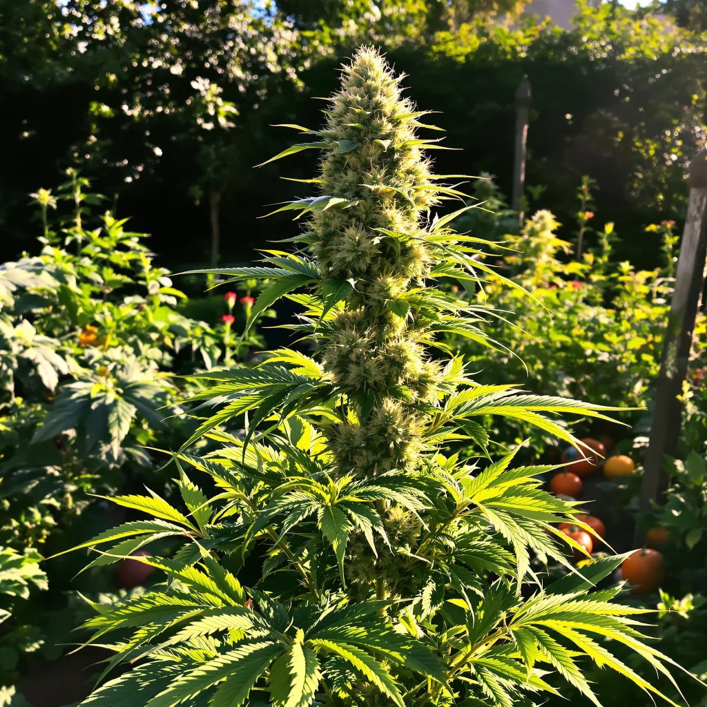 NYC Diesel 40% indica / 60% sativa flower with visible trichomes