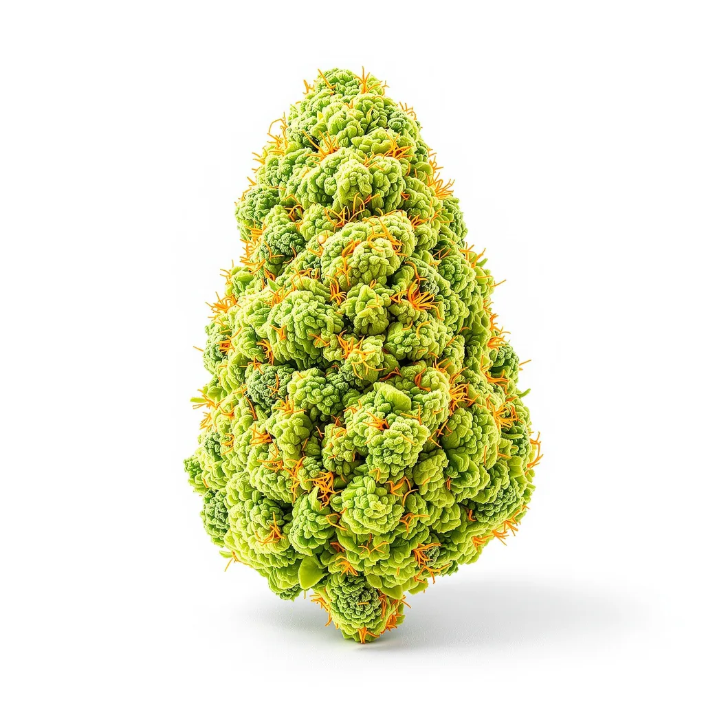 NYC Sour Diesel 11% indica / 89% sativa flower with visible trichomes