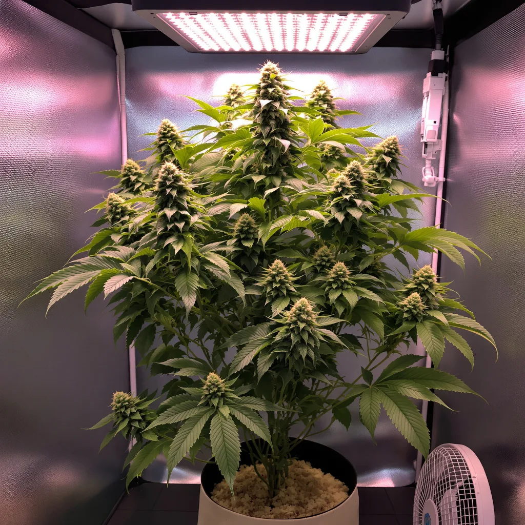 Obama Kush cannabis plant in flowering stage — 60-100 cm autoflower