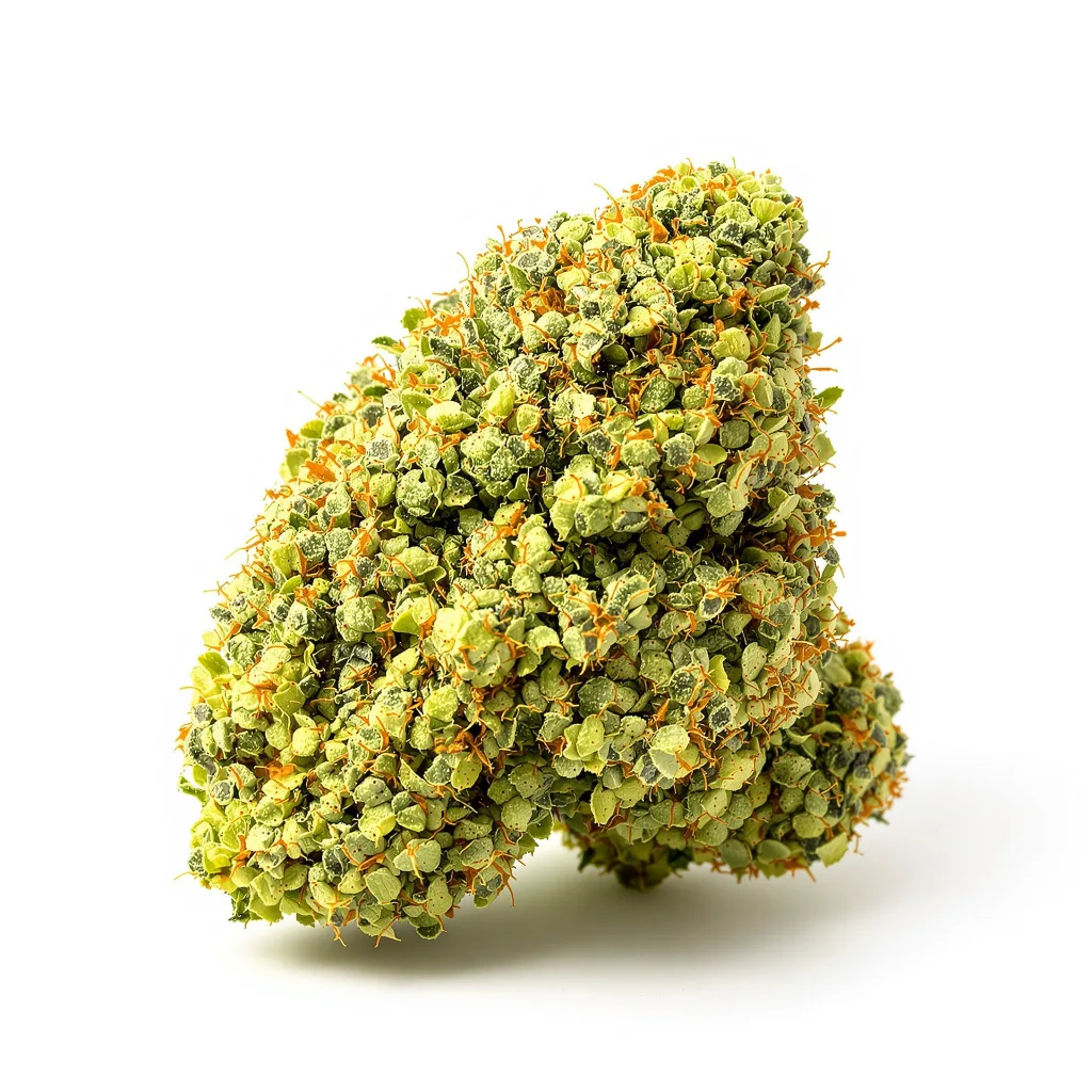 OG #18 22% indica / 78% sativa flower with visible trichomes