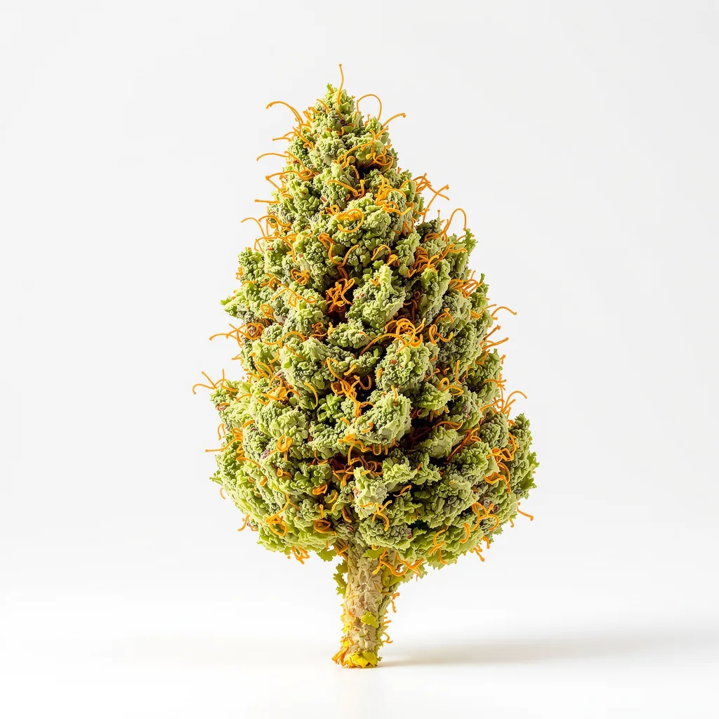 OG Chem 30% indica / 70% sativa flower with visible trichomes
