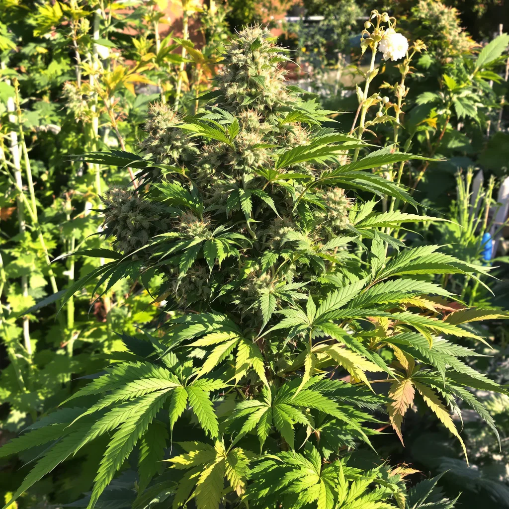 OG Los Angeles Kush 69% indica / 31% sativa flower with visible trichomes