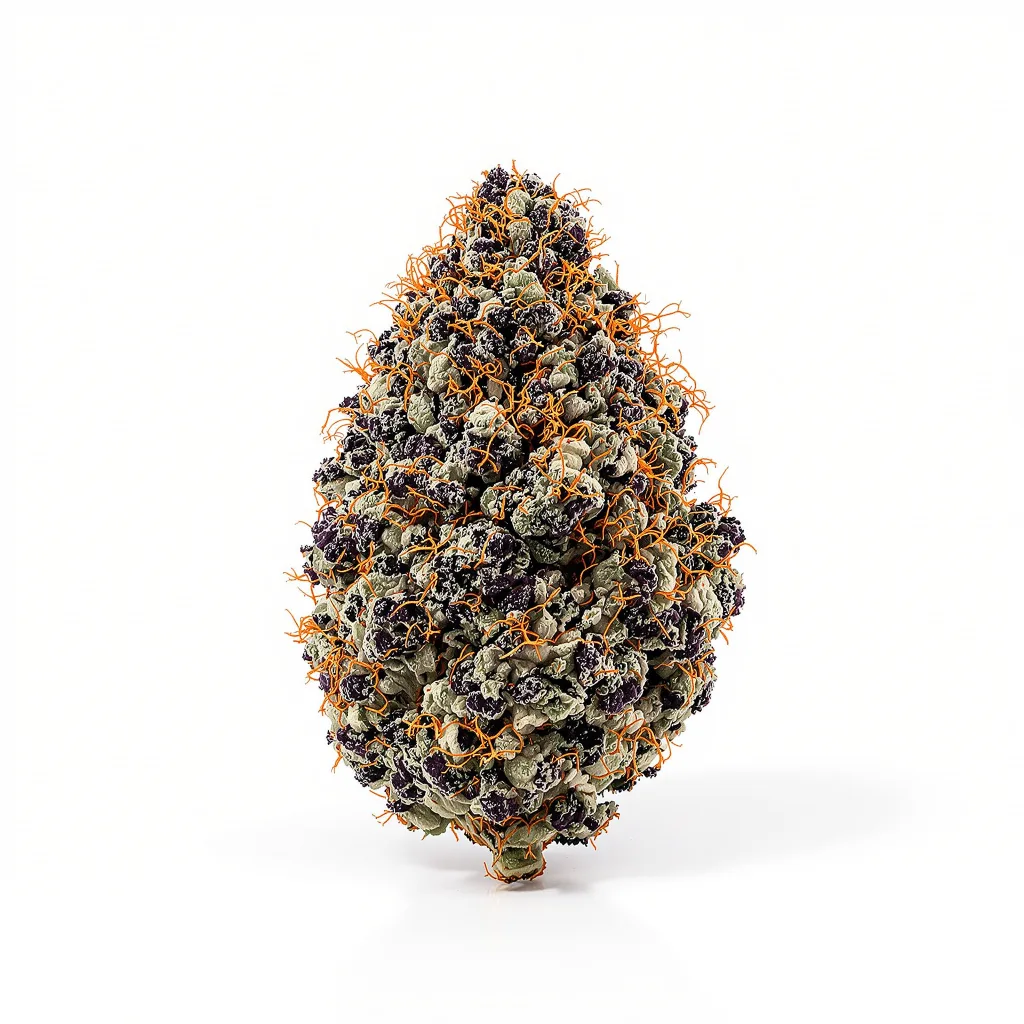 OG’s Pearl 73% indica / 27% sativa flower with visible trichomes