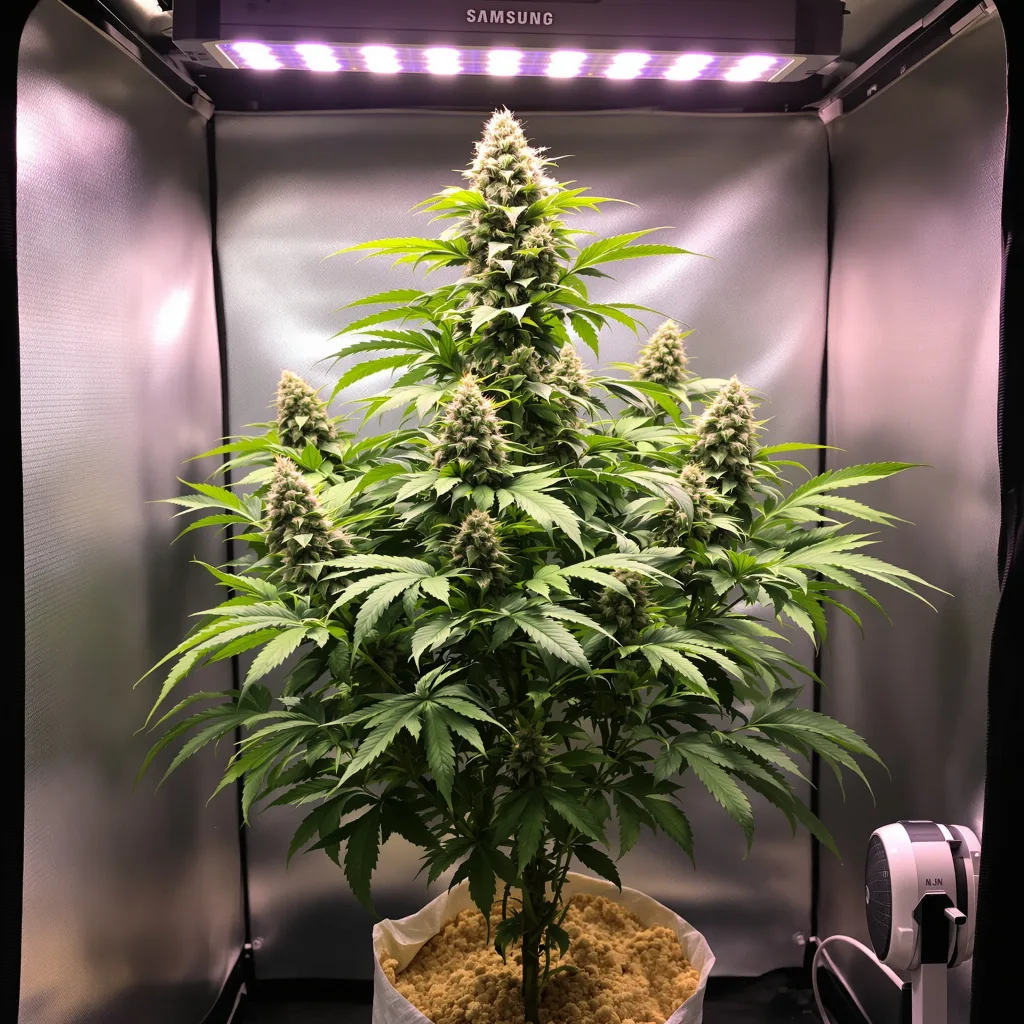 Old School OG cannabis plant in flowering stage — 60-100 cm autoflower