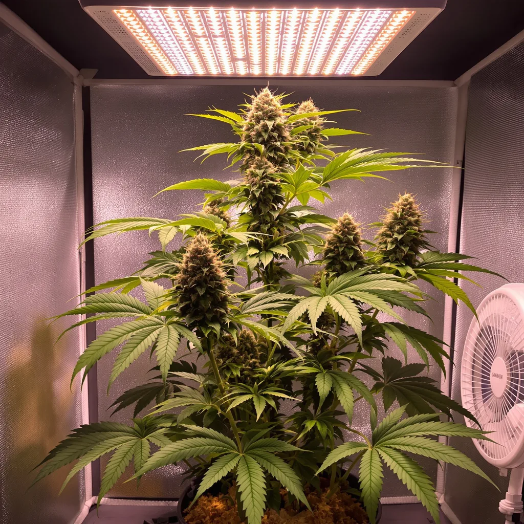 Old School OG cannabis plant in flowering stage — 90-130 cm feminised