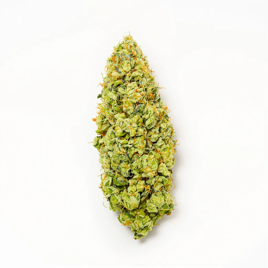 Orange Crush 20% indica / 80% sativa flower with visible trichomes