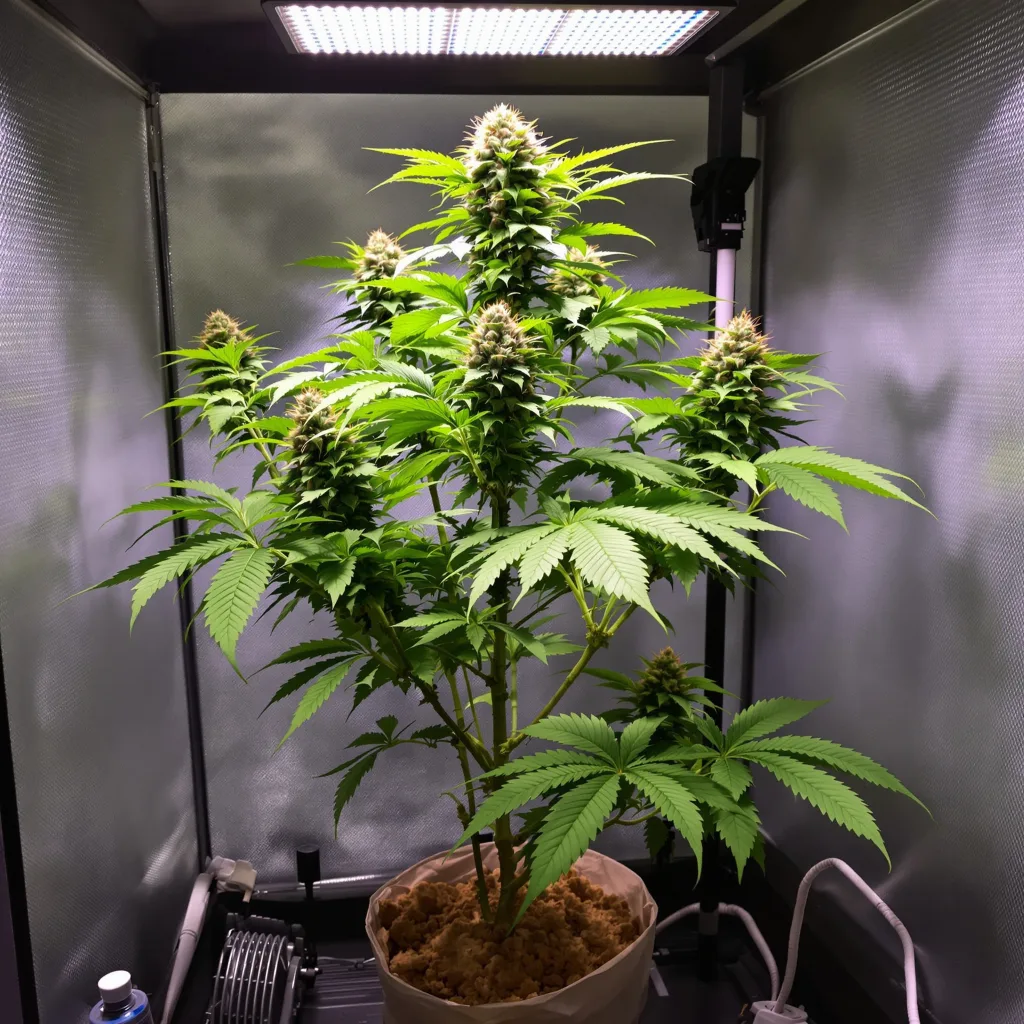 Ortega cannabis plant in flowering stage — 90-130 cm feminised