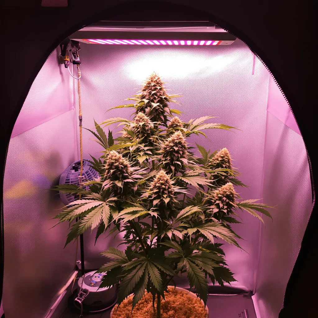 P-51 cannabis plant in flowering stage — 90-130 cm feminised