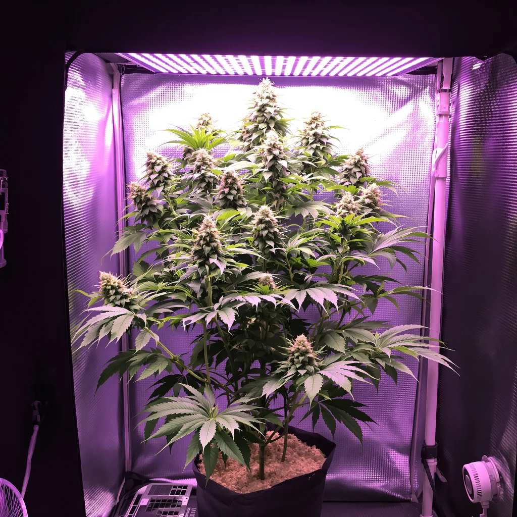 Pakistani Chitral Kush cannabis plant in flowering stage — 60-100 cm autoflower