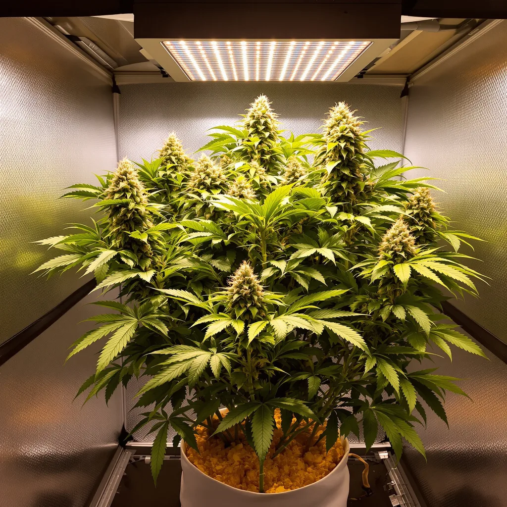 Pakistani Chitral Kush cannabis plant in flowering stage — 90-130 cm feminised