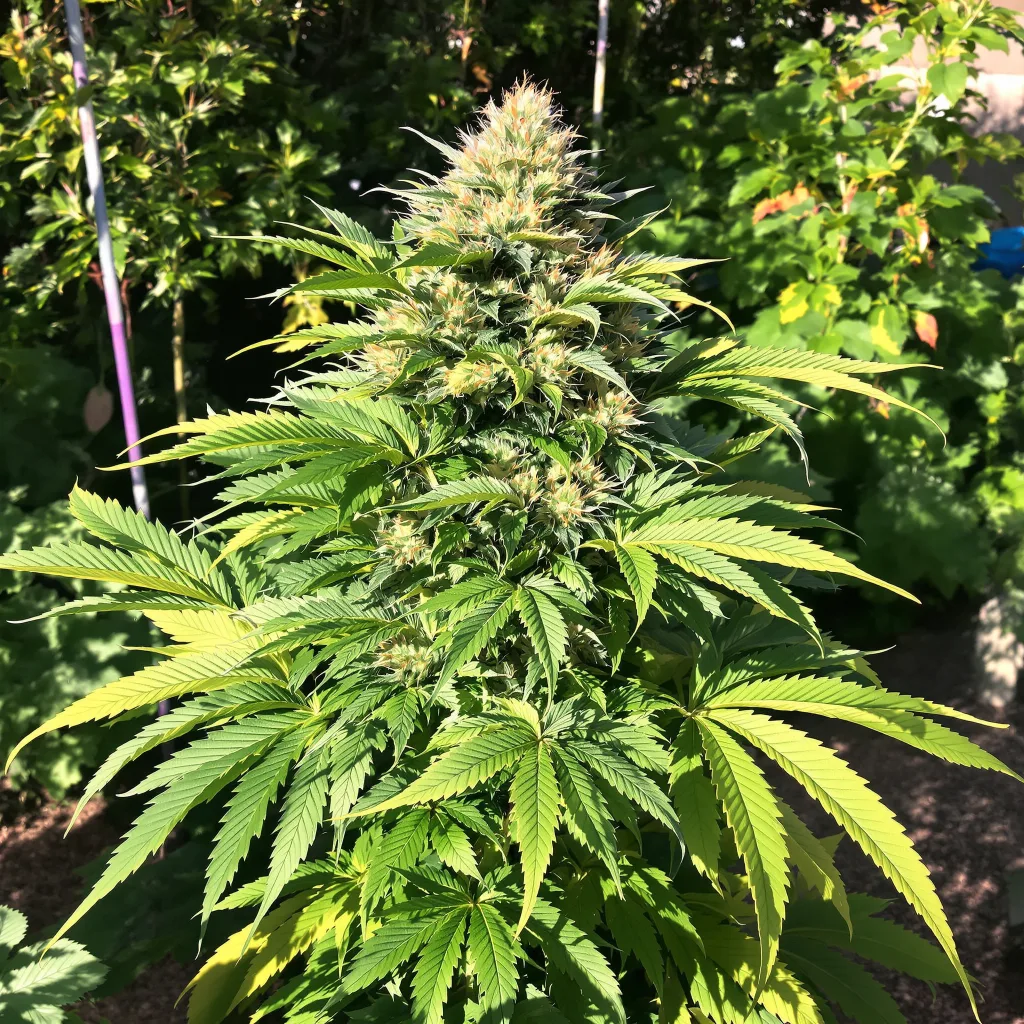 Papa's OG 80% indica / 20% sativa flower with visible trichomes