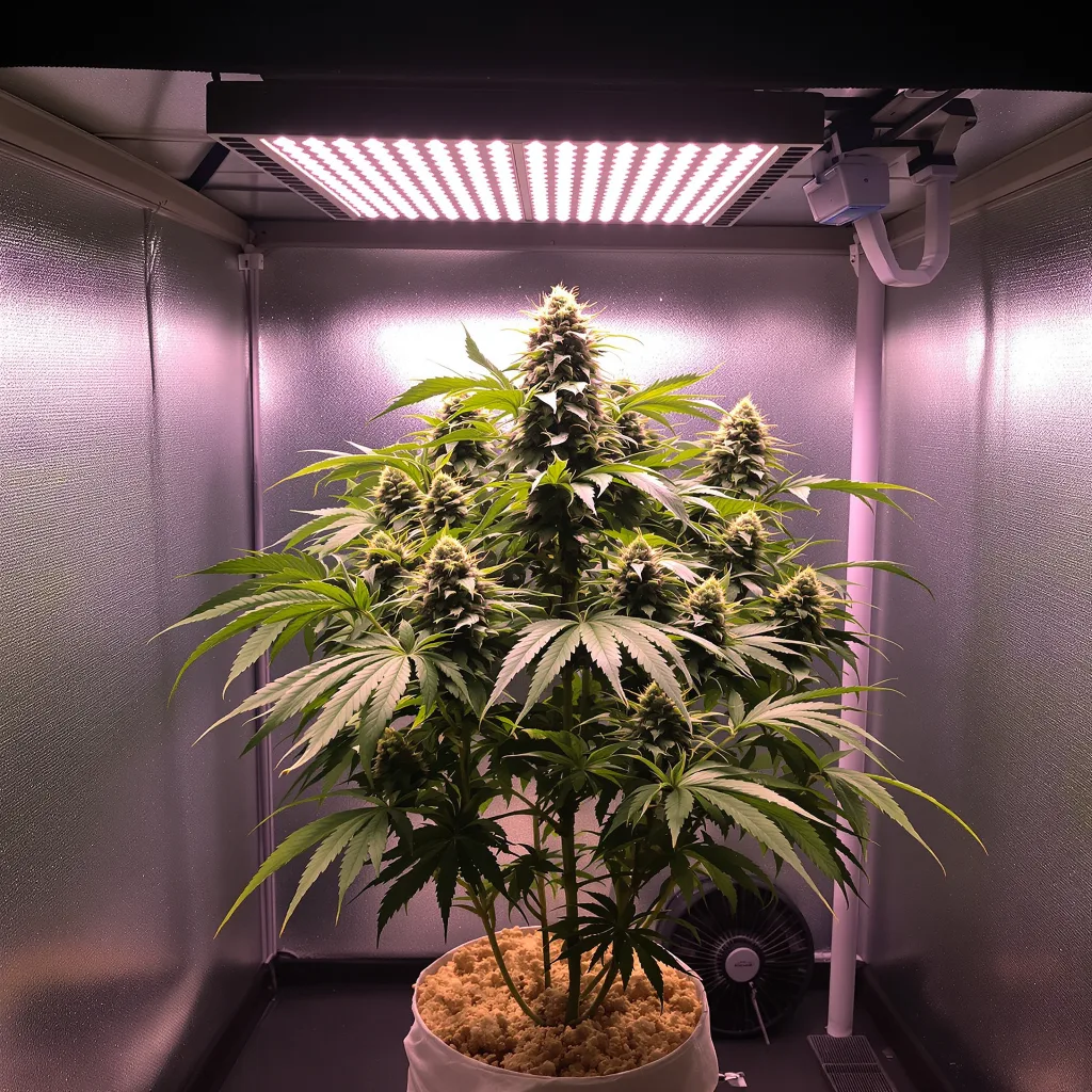 Papaya Cookies cannabis plant in flowering stage — 90-130 cm feminised