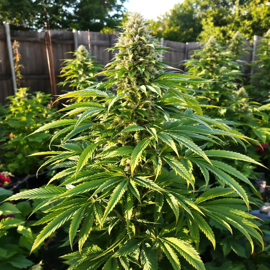 Papaya Cookies 76% indica / 24% sativa flower with visible trichomes
