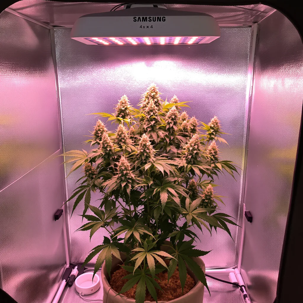Paris XXX cannabis plant in flowering stage — 60-100 cm autoflower