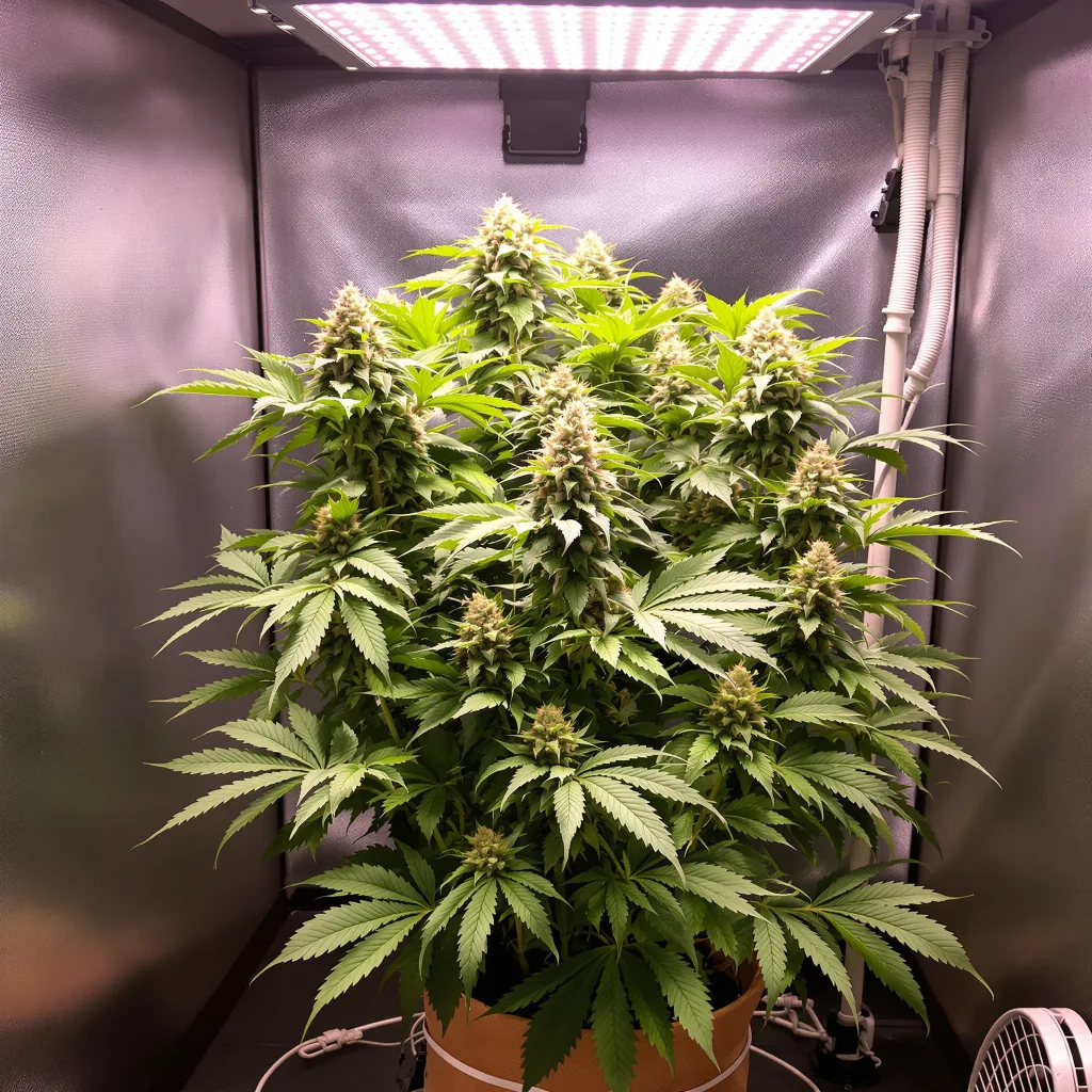 Pez cannabis plant in flowering stage — 90-130 cm feminised