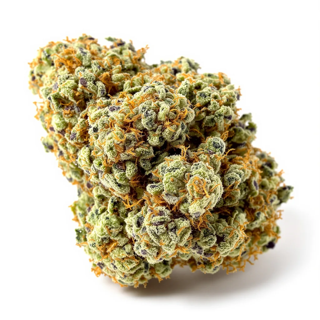 Phantom Cookies 40% indica / 60% sativa flower with visible trichomes