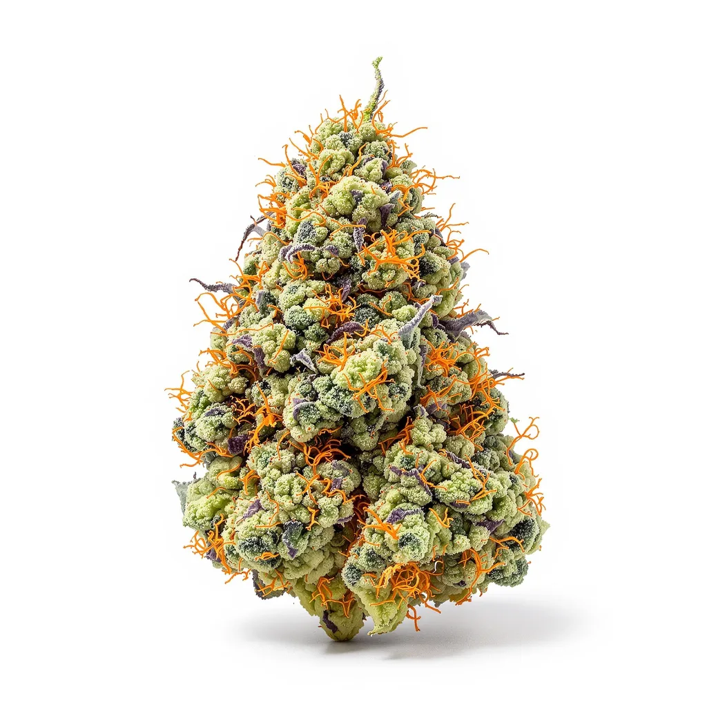 Phantom OG 50% indica / 50% sativa flower with visible trichomes