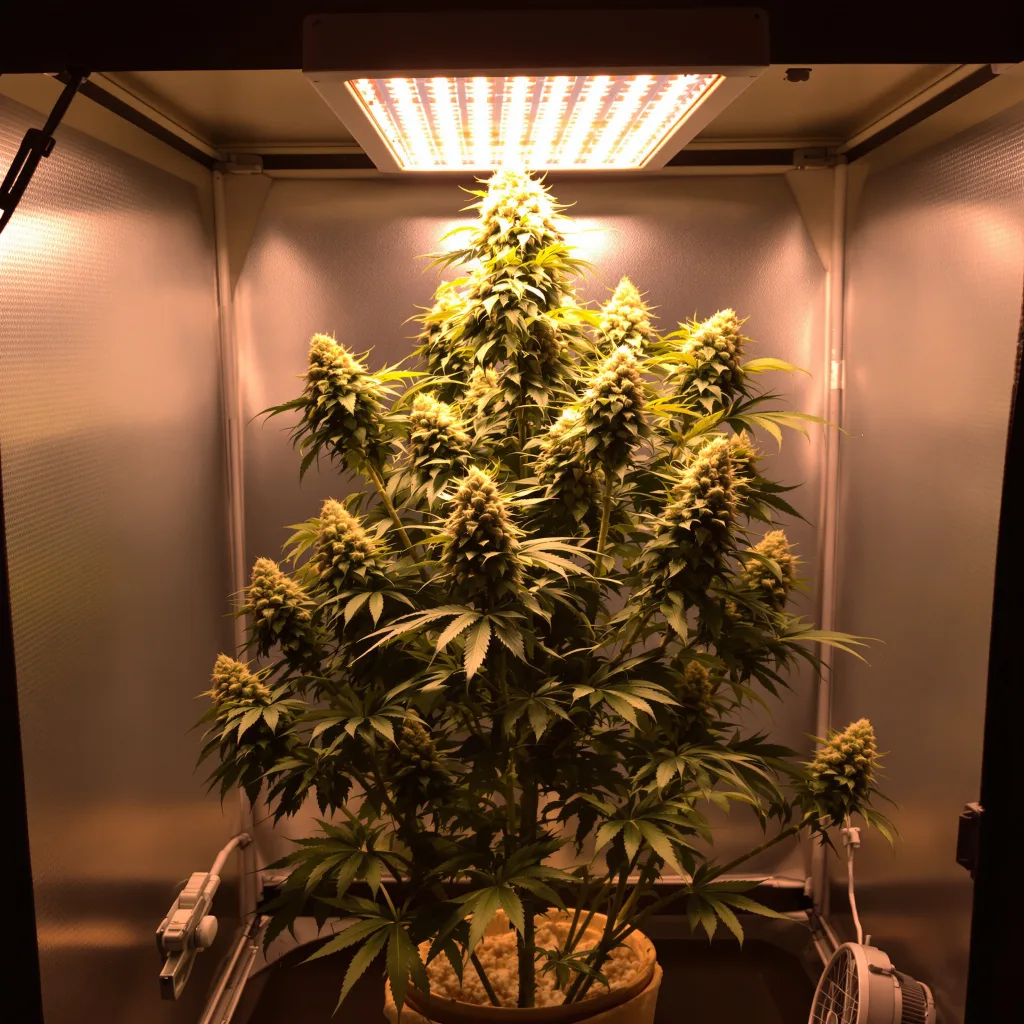 Pineapple cannabis plant in flowering stage — 70-110 cm autoflower
