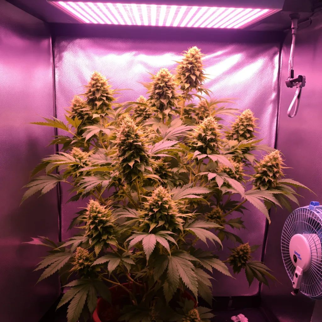 Pineapple Kush cannabis plant in flowering stage — 60-100 cm autoflower